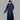 Al-Haq Hayaat Ocean Navy Blue Closed Pleated Abaya